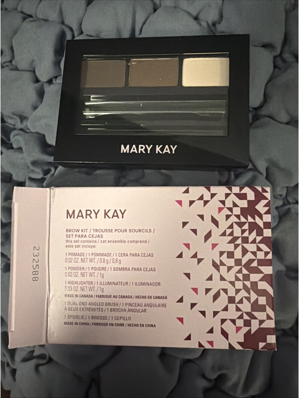 NEW Mary Kay Brow Kit includes Pomade Powder & Highlighter Dark Brunette 232588